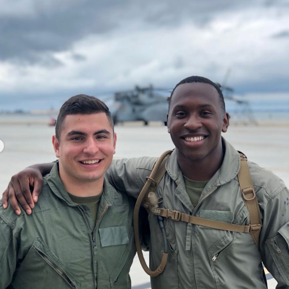 Two Midshipmen on the Flight Line